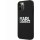 Karl Lagerfeld Stack Logo Back Cover Silicone Case Black (iPhone 12 Pro Max)